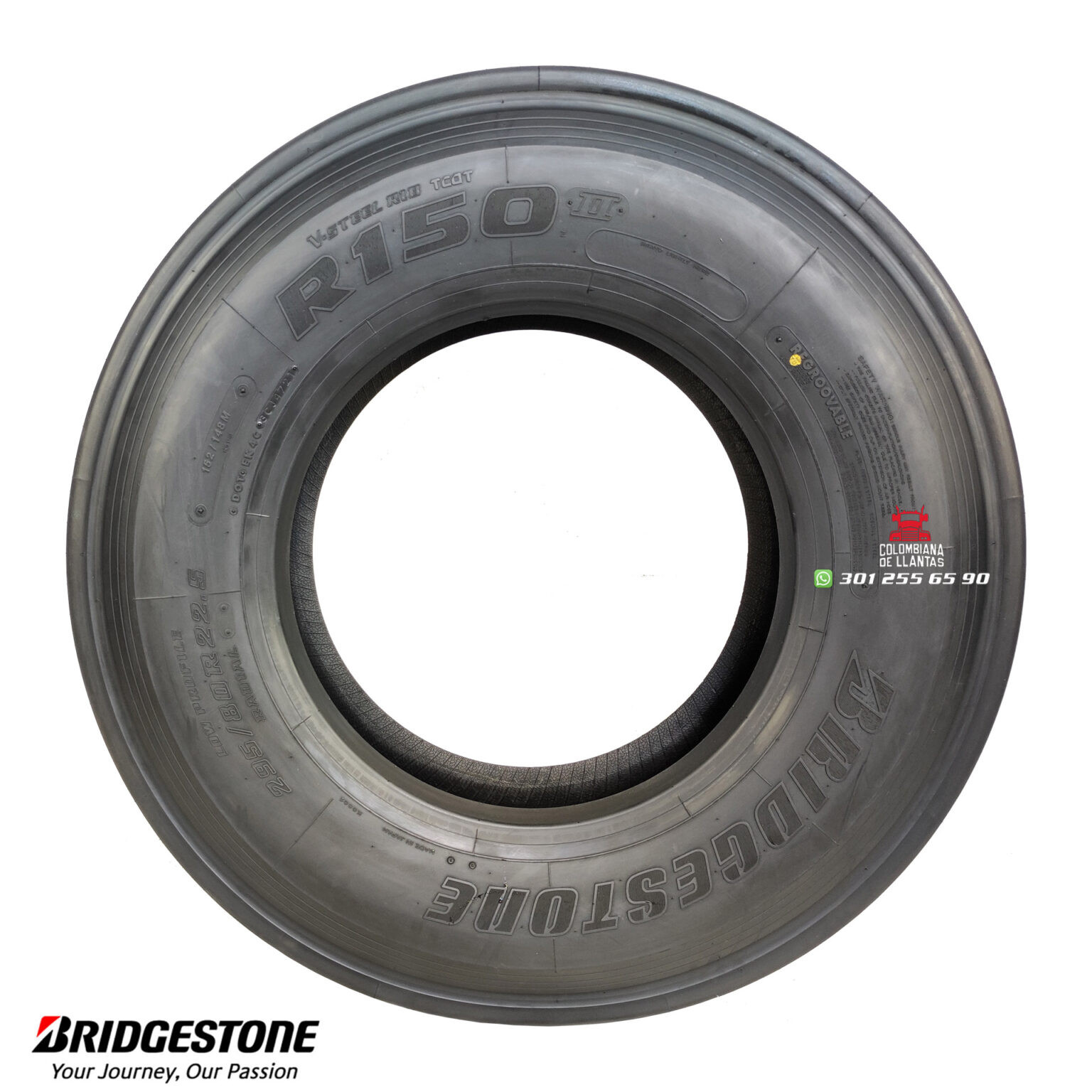 BRIDGESTONE R150 | 295/80 R22.5 | Colombiana de Llantas